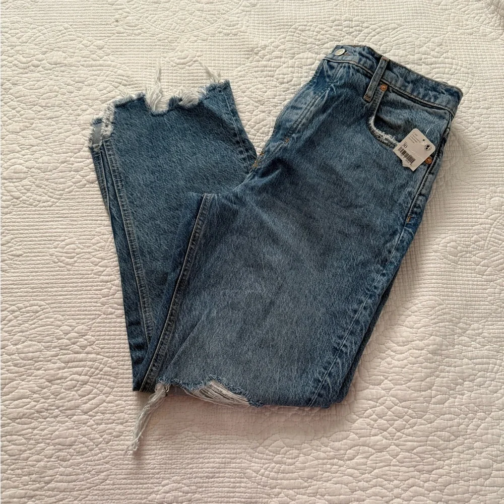 Free People Women's Tapered Baggy Boyfriend Jeans - Picture 3 of 8
